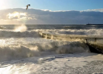 В Сочи объявлено штормовое предупреждение из-за усиления ветра и волн в море