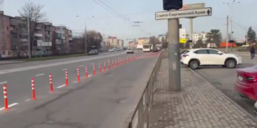 В Краснодаре на Офицерской и Колхозной ввели новую организацию движения