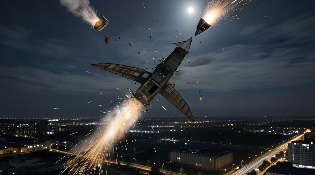 Обломки БПЛА упали рядом с домом в Красноармейском районе Кубани