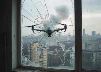 В Славянске-на-Кубани после атаки БПЛА повреждены окна в многоэтажке