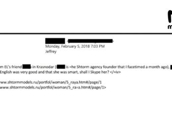 Директор модельного агентства из Краснодара отрицает связь с делом Эпштейна