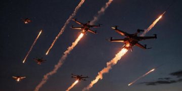 SHOT: не менее пяти взрывов прогремело над Сочи, видны вспышки, воет сирена