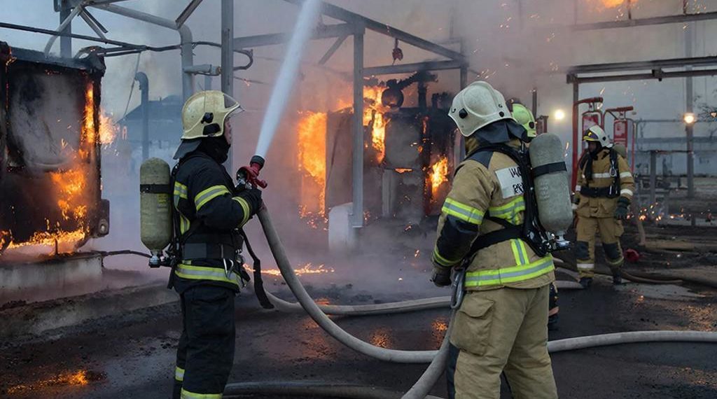 В Абинском районе полностью ликвидировали пожар на подстанции после падения БПЛА