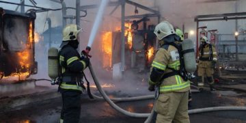 В Абинском районе полностью ликвидировали пожар на подстанции после падения БПЛА