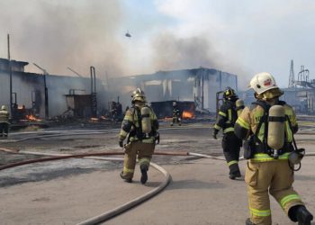 Пожар на нефтебазе под Тихорецком после атаки БПЛА полностью ликвидирован