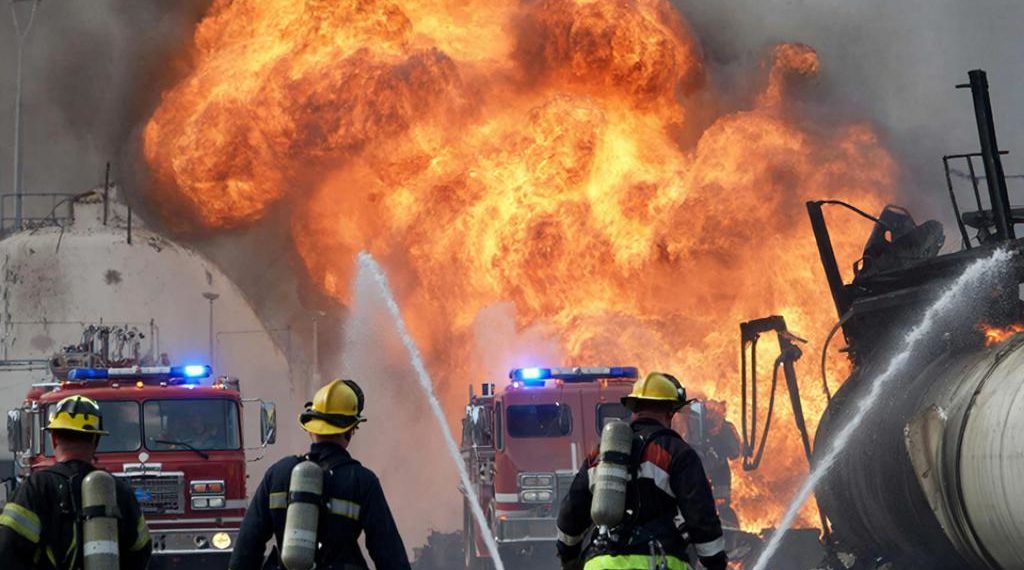 Под Тихорецком на нефтебазе ликвидировали два из трёх очагов возгорания