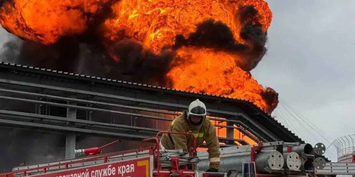 Кондратьев сообщил о ликвидации пожара на НПЗ в Туапсе