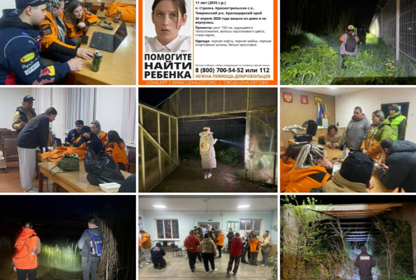 Собака взяла след Ани Цюпрак в Темрюке — он оборвался в направлении леса