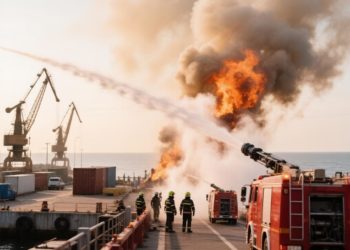  На терминале в Туапсе локализовали пожар и ликвидировали открытое горение