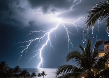 Этой ночью жители Сочи приняли за атаку БПЛА гром и молнию в 690 килоампер