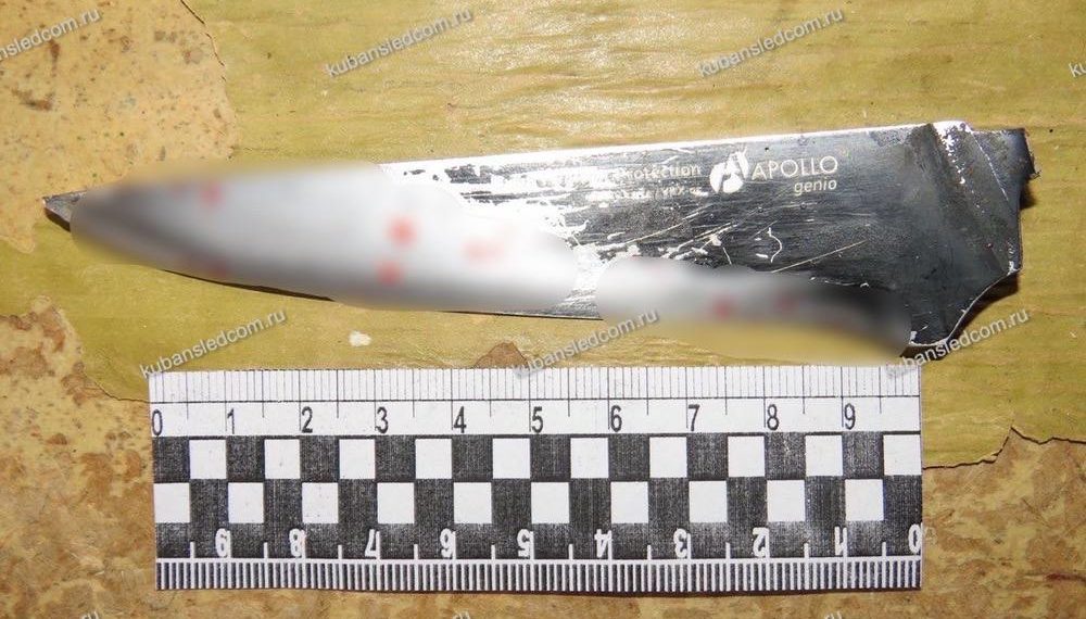 Житель Краснодарского края пытался зарезать своего собутыльника