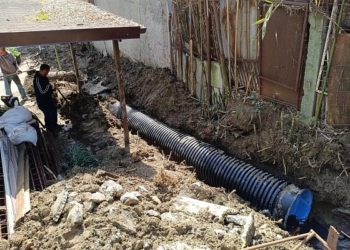 В Сочи завершается капремонту участка ливневой сети на улице Комсомольской