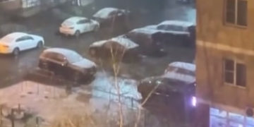 В Краснодаре 7 апреля выпал снег после летнего тепла