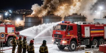 Оперштаб Кубани: в Армавире потушен пожар на территории перевалочной нефтебазы