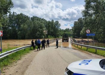 В Северском районе перекрыли мост из-за подъема уровня воды в реке Шебш