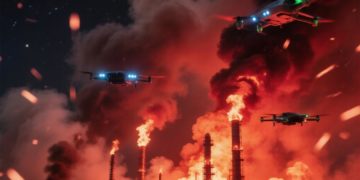 Оперштаб сообщил о возгорании на нефтебазе в Новороссийске из-за падения БПЛА