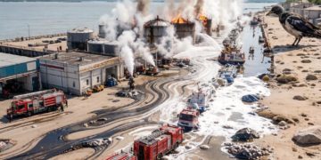 Пожар на морском терминале в Туапсе полностью ликвидирован — Оперштаб