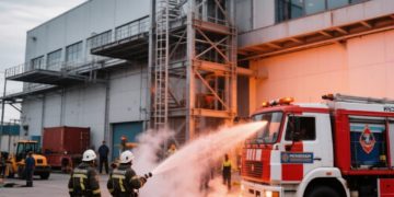 В Новороссийске потушили пожар на перевалочном комплексе после атаки БПЛА