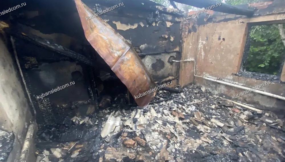 В результате пожара в Краснодарском крае погиб 66-летний мужчина