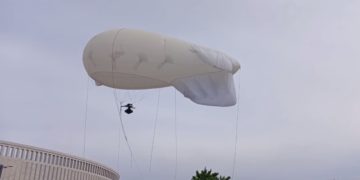 Росгвардия запустила аэростат над стадионом и парком в Краснодаре