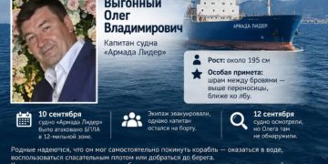 В Чёрном море ищут пропавшего капитана судна «Армада Лидер» с особой приметой
